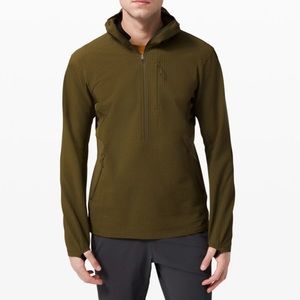 Lululemon Cold Terrain 3/4 Zip *Moss Green